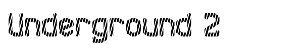 Underground 2 font preview